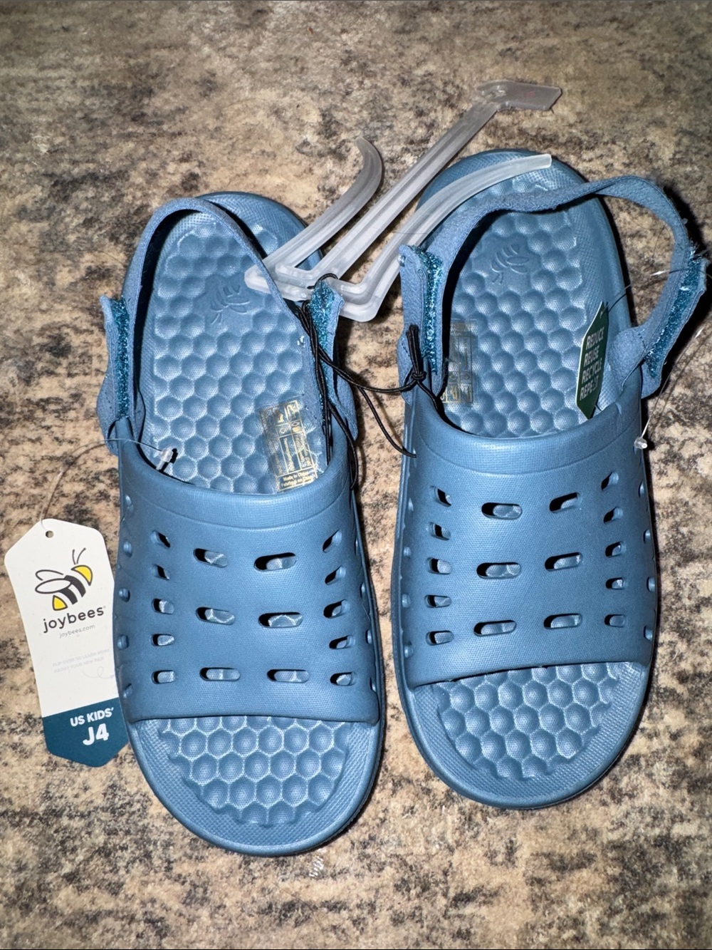 Joybees Kids Blue Water-Friendly Sandals with Cushioned Footbed